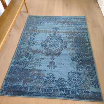 The Range Modern Turquoise Blue Transitional Medallion Area Rug - Trend - Blue / 7kg