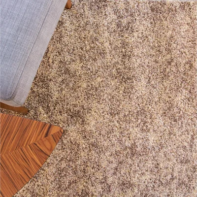 The Range Super Soft Natural Taupe Mottled Shaggy Area Rug - Taupe / 230 x 160cm