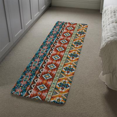 The Range Seamless Colorful Pattern In Tribal Style Runner Rug - Red