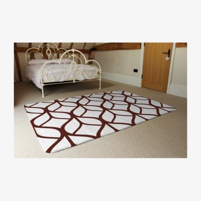 The Range Tiled Geometrics Rug - Brown / 230cm