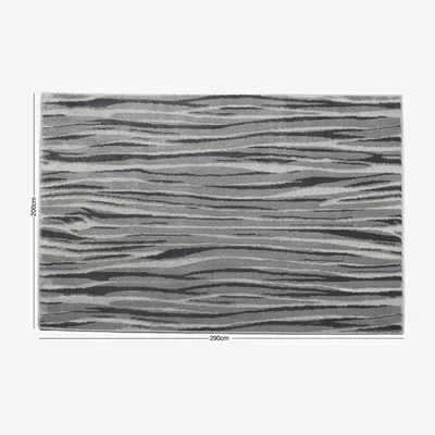 The Range Rhythm Willow Rug - Grey / 290 x 200