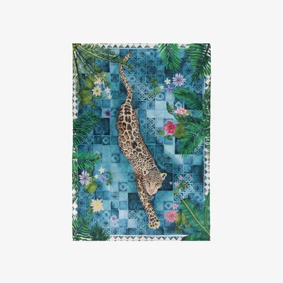 The Range Majorelle Printed Outdoor Rug - Azure
