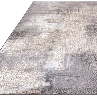 The Range Traditional Texture Rug - Grey / 120cm