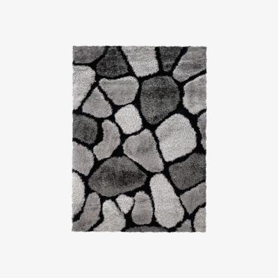 The Range Pebbles Silver Rug - Silver