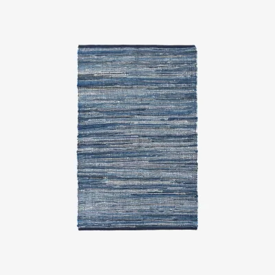 The Range Chindi Handwoven Recycled Cotton Rug - Indigo / 330cm / 240cm