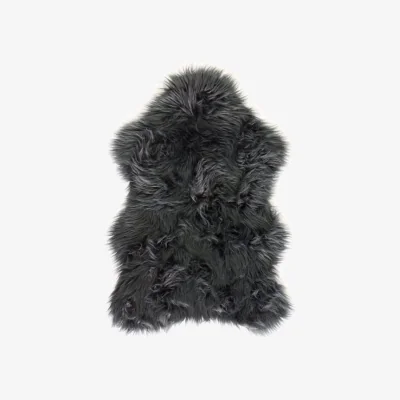 The Range Premium Luxury Faux Fur Rug, 50cm x 80cm - Black