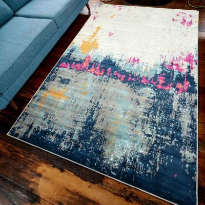 The Range Navy Blue Ombre Abstract Rug - Lottie - Navy