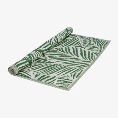 The Range Leaf Print Outdoor Rug  - Green