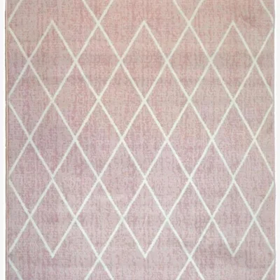 The Range Maestro Collection Berber Design Rug in Pink  3649 GB33 - Pink / 120cm