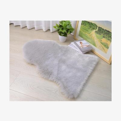 The Range Sumptuous Faux Fox Fur Rug  - Silver