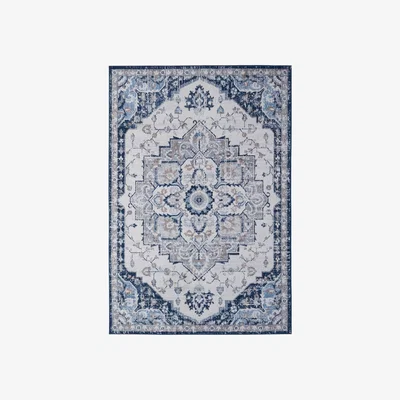 The Range Montana Collection Vintage Rugs in Navy  4000 - Blue / 160cm