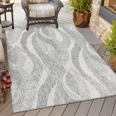 The Range Mississippi Indoor and Outdoor Rug - Grey / 120cm