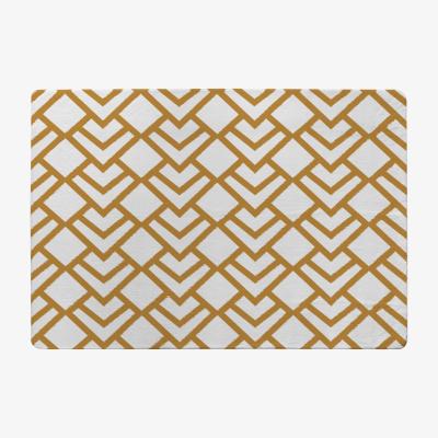 The Range Geometric Scales Rug - Gold / 110cm