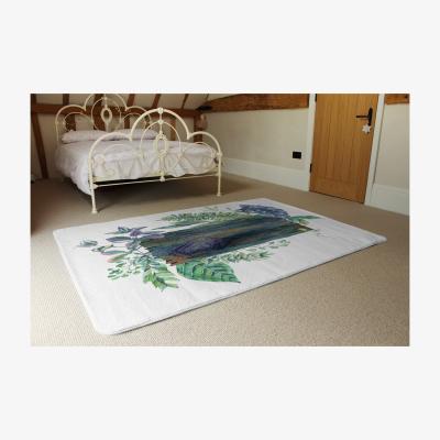 The Range Green Leaves Board Designer Rug - Green / 230cm