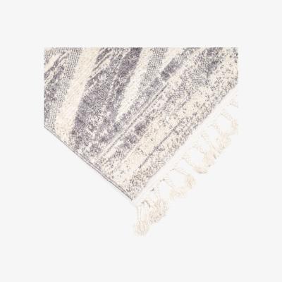 The Range Bilbao Cross Rug - Silver / 170cm