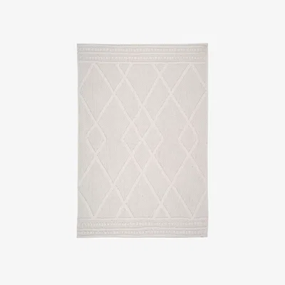 The Range Cream Trellis Looped Pile Area Rug - Snow / 280cm