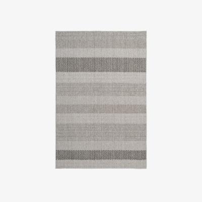 The Range Grey Striped Loop Pile Rug - Grey / 330cm