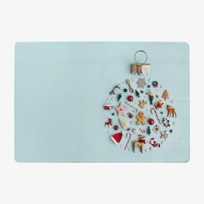 The Range Christmas Objects Laid Out Style Rug - red / 230cm