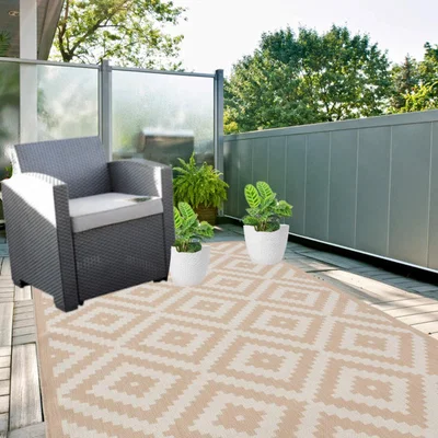 The Range Easy Care Indoor Outdoor Rug - Natural / 1.5kg