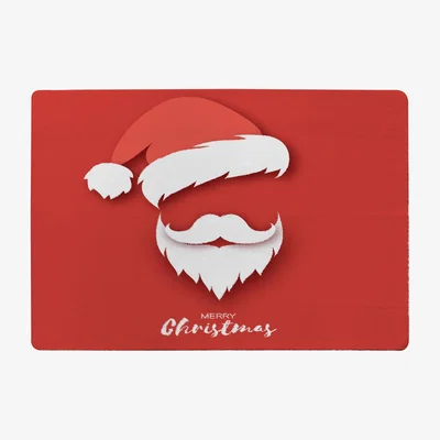 The Range Santa Claus Hat And Beard Style Rug - red / 150cm