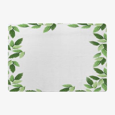 The Range Green Border Designer Rug - Green / 150cm