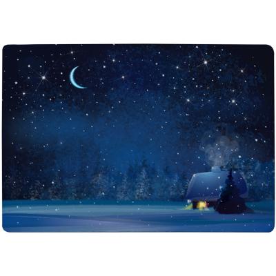 The Range Night Winter Landscape Style Rug - blue / 230cm