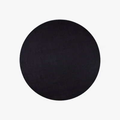The Range Hanse Home Design Polypropylene Plain Runner Rug Black - Black / 200.0cm / 80.0cm / 2.4kg