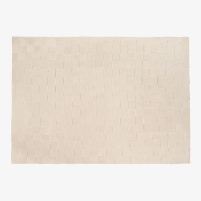 The Range OHS Checker Board Rug - Stone / 160X230