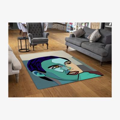 The Range Thoughtful Boy Designer Rug - Blue / 110cm