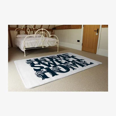 The Range Home Sweet Home Type Rug - Blue / 230cm