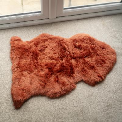 The Range Eco Tanned Luxury Sheepskin in Rust - Orange