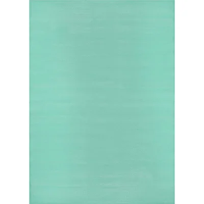 The Range Urban Collection Plain Outdoor Rug - Turquoise / 180cm