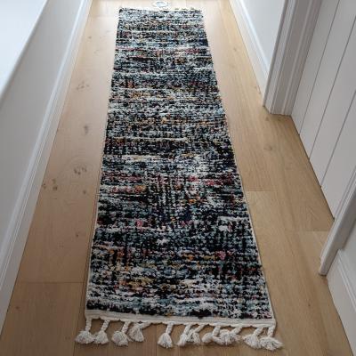 The Range Colourful Abstract Fringed Shaggy Runner Rug - Lush - Multi