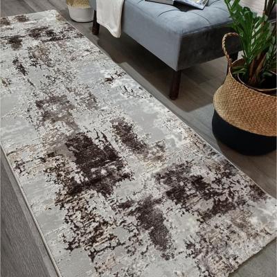 The Range Brown Tufted Abstract Modern Living Room Rug - Silicily - Neutral / 4kg / 120kg