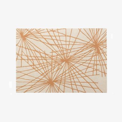 The Range Aura Starburst Natural Rug - Orange