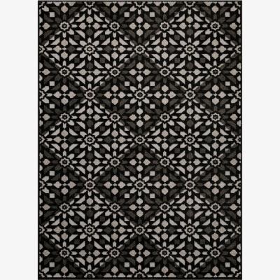 The Range Geometric Modern Rug - Charcoal