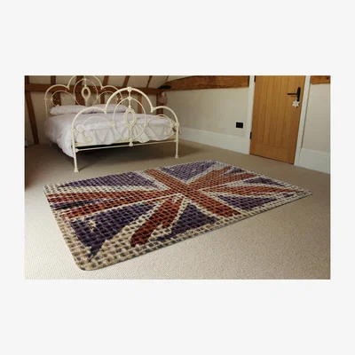 The Range Hessian Jack Rug - Red / 230cm