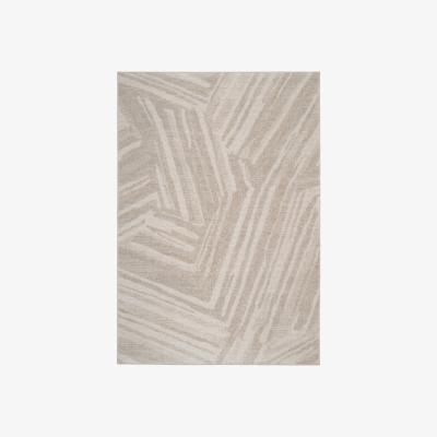 The Range Neutral Beige Abstract Area Rug - Beige / 170cm
