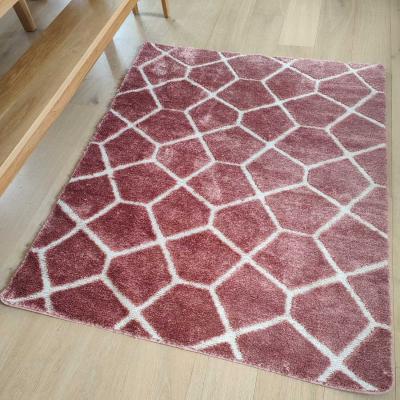 The Range Rose Pink Washable, Non Shedding and Anti Slip Shaggy Rug - Smart - Pink / 5kg