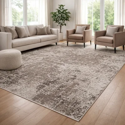 The Range Capri Woven Rug - Taupe / 160cm