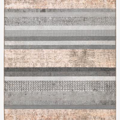 The Range Orlando Chenille Rug runner - Grey and Brown
