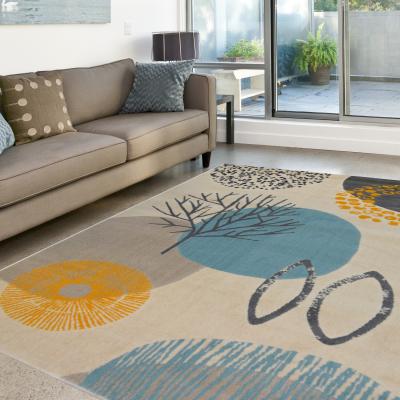 The Range Autumnal Winter Style Low Pile Living Room Rug - Ballina - Grey / 230cm