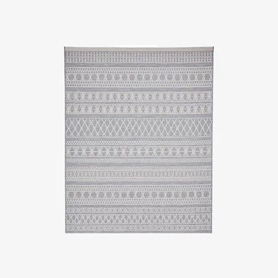 The Range Outdoor Modern Geometric Rug - Grey Cream / 170cm