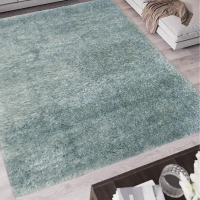 The Range Duck Egg Fluffy Warm Non Shed Polyester Shaggy Rug - Dokka - Duck Egg / 150cm