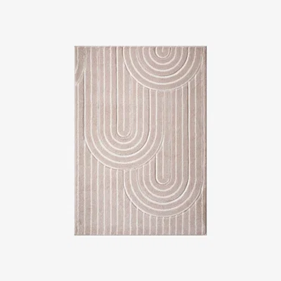 The Range Beige Arch Rug - Beige / 140cm