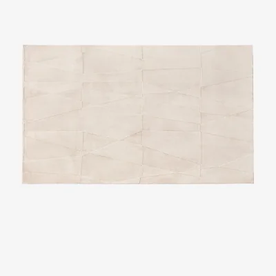 The Range Velvet Serenity Washable Rug - Cream / 120cm