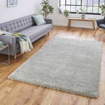 The Range Soft High Density  Pastel Green Shaggy Rug - Pastel Green / 290cm