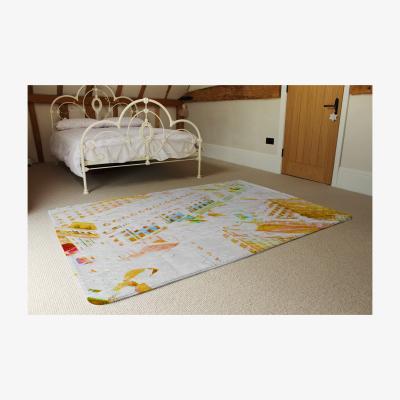 The Range London Roof Tops Orange Rug - Orange / 230cm