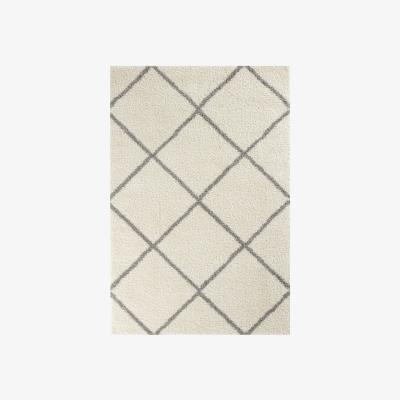 The Range Myshaggy Collection Rugs Diamond Design in Ivory  383 IG - White / 60cm / 60X110 cm / 1.188kg