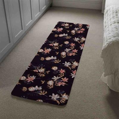 The Range Blossoming Flowers Runner Rug - Black
